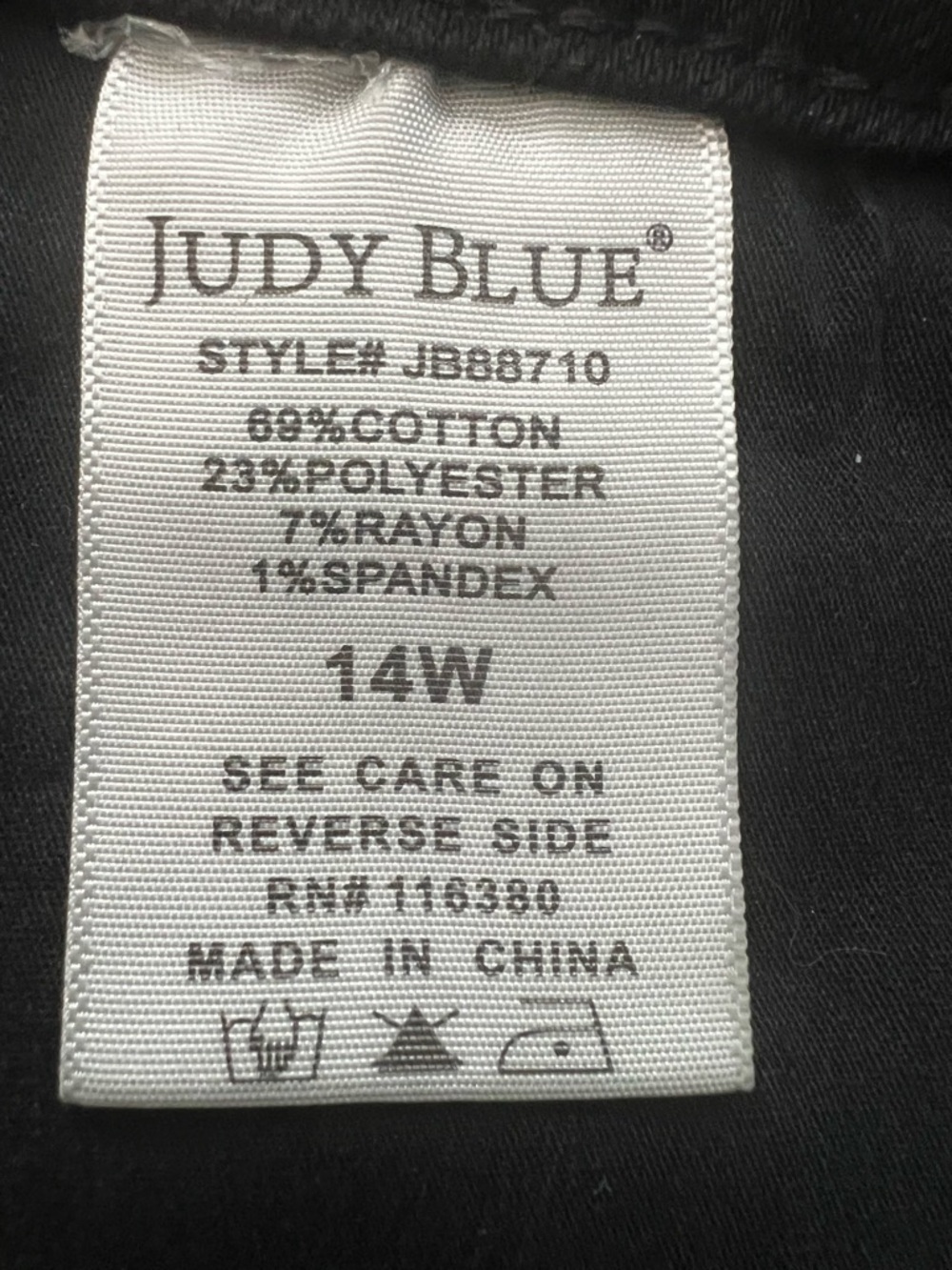 Judy Blue Black High-Rise Wide-Leg Jeans - Picture 8 of 9